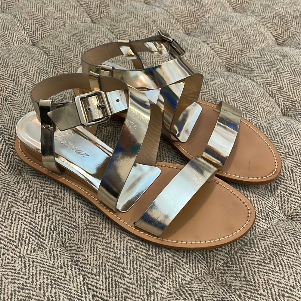 Delmas metallic sandals size 6.5 B